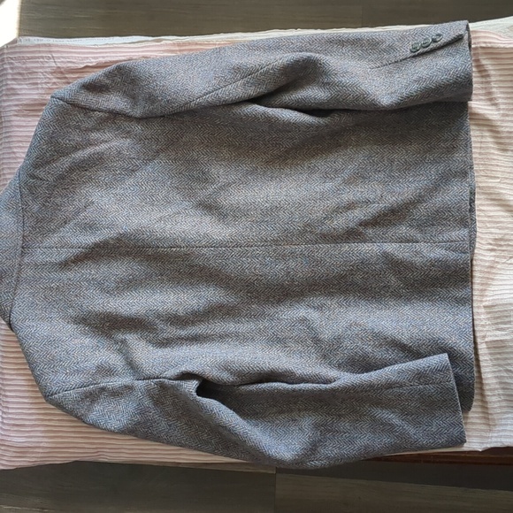 Vintage Wool Jacket Lined Gray Grey Mauve - Picture 5 of 8